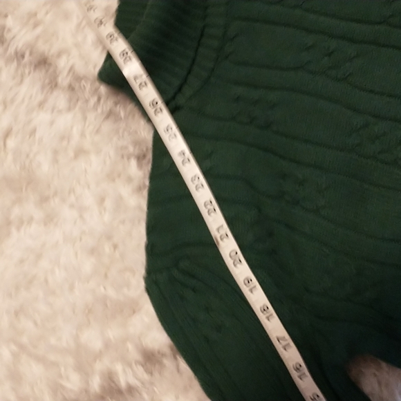 Lodge Classics woman's size M long sleeve turtleneck cotton vtg knitted sweater - Picture 7 of 10